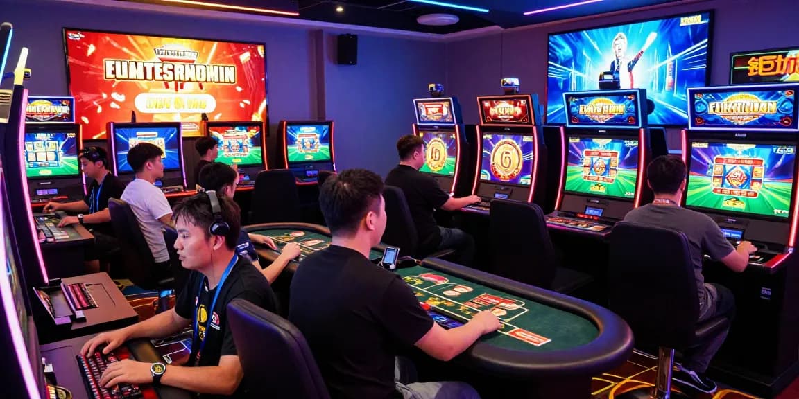 Diverse players enjoying games at 鉅城 online casino, showcasing the excitement of modern gambling experiences.