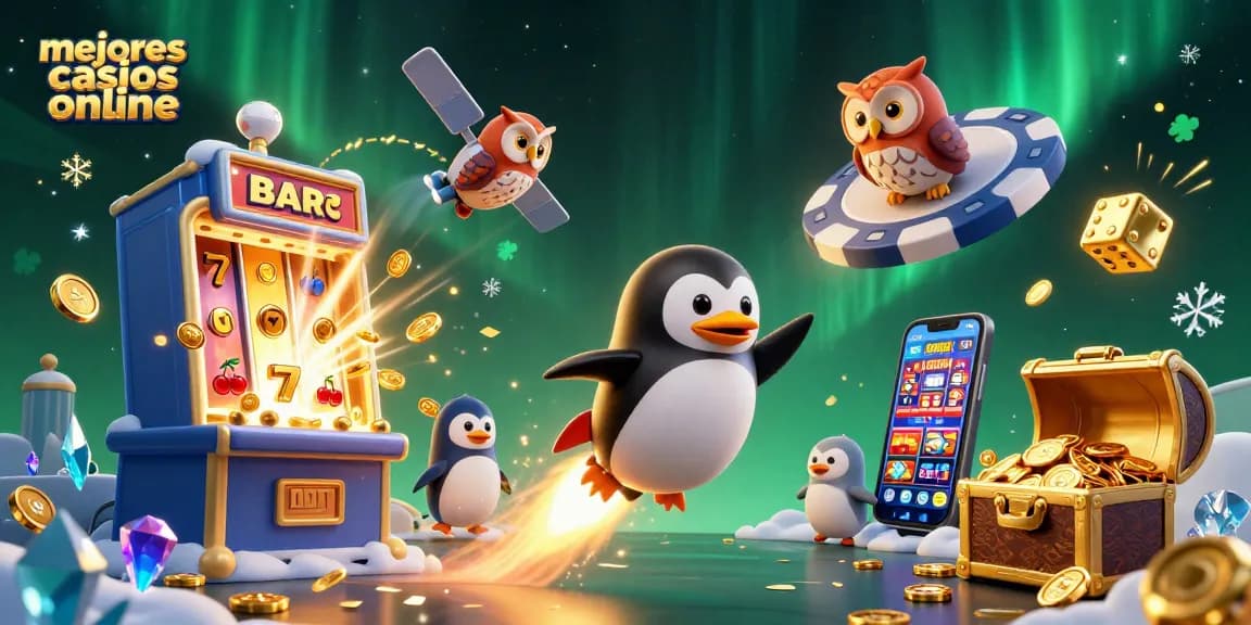 Explora los mejores casinos online con la aventura del pingüino dorado y máquinas tragaperras