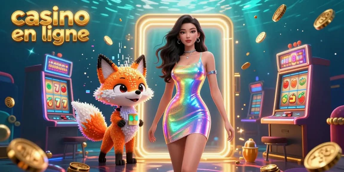 Vivez l'excitation au casino en ligne avec des personnages 3D vibrants et des éléments de jeu dynamiques.