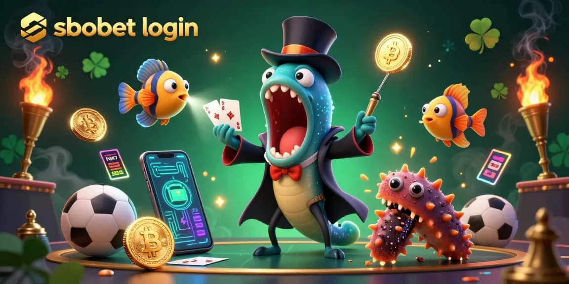 Experience sbobet login excitement with a bioluminescent eel showcasing thrilling sports betting magic.