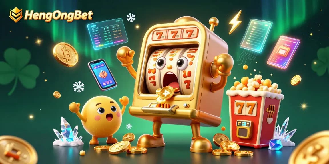 Spin and win with HengOngBet's thrilling slots experience, showcasing dazzling jackpots and vibrant characters.