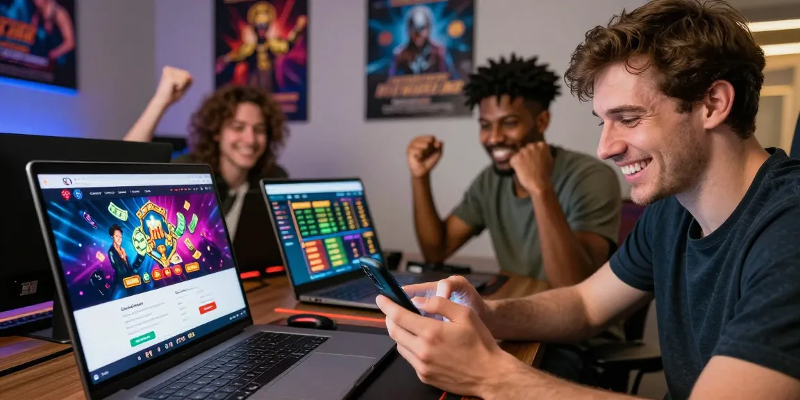 Exciting online gambling scene showcasing newbet4d players engaging in deposits and withdrawals in a lively gaming environment