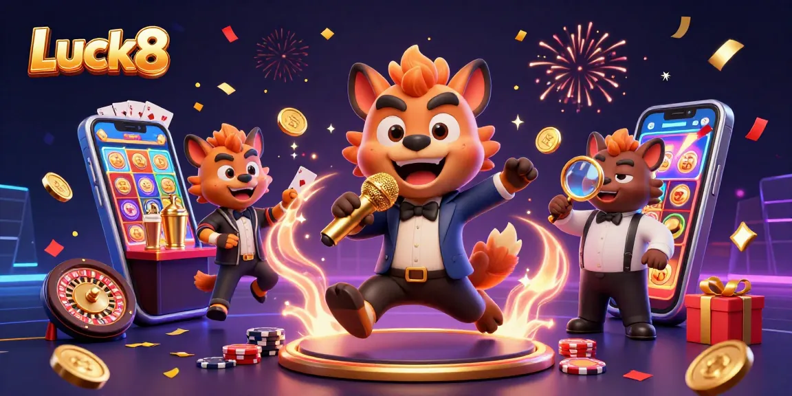 Luck8 offers thrilling casino entertainment with vibrant 3D slots and dynamic game scenes.