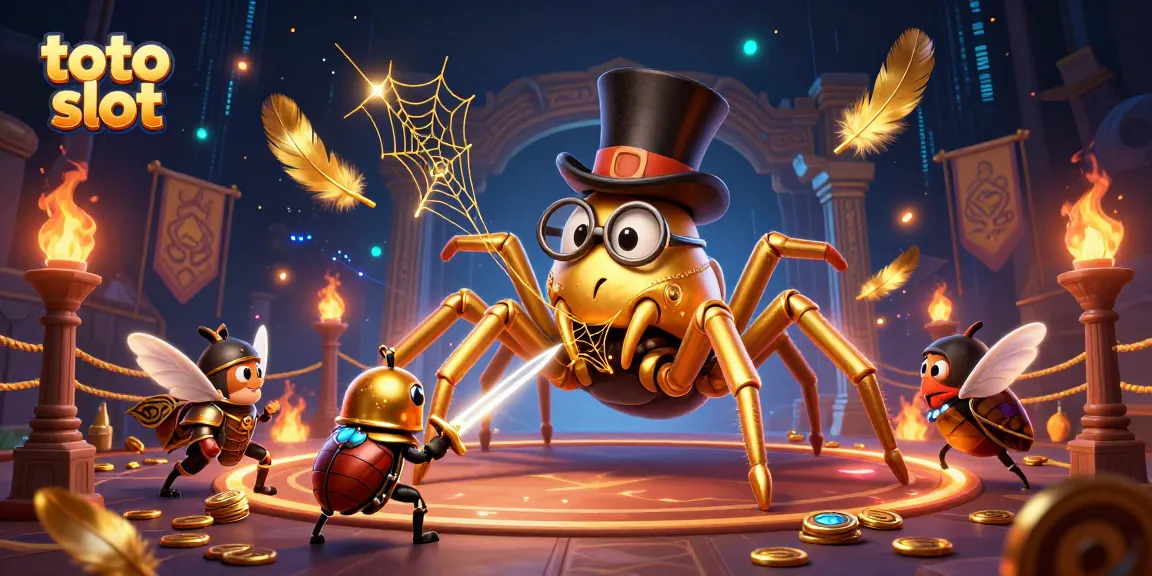 Experience exciting gameplay with Toto Slot in this immersive 3D illustration featuring unique characters.