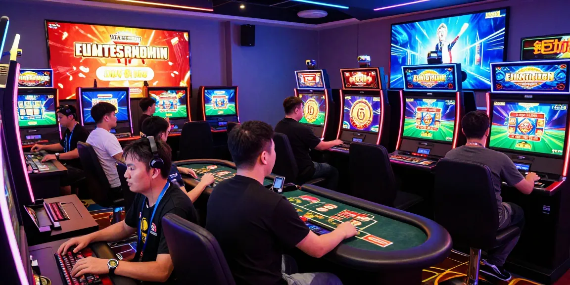Diverse players enjoying games at 鉅城 online casino, showcasing the excitement of modern gambling experiences.