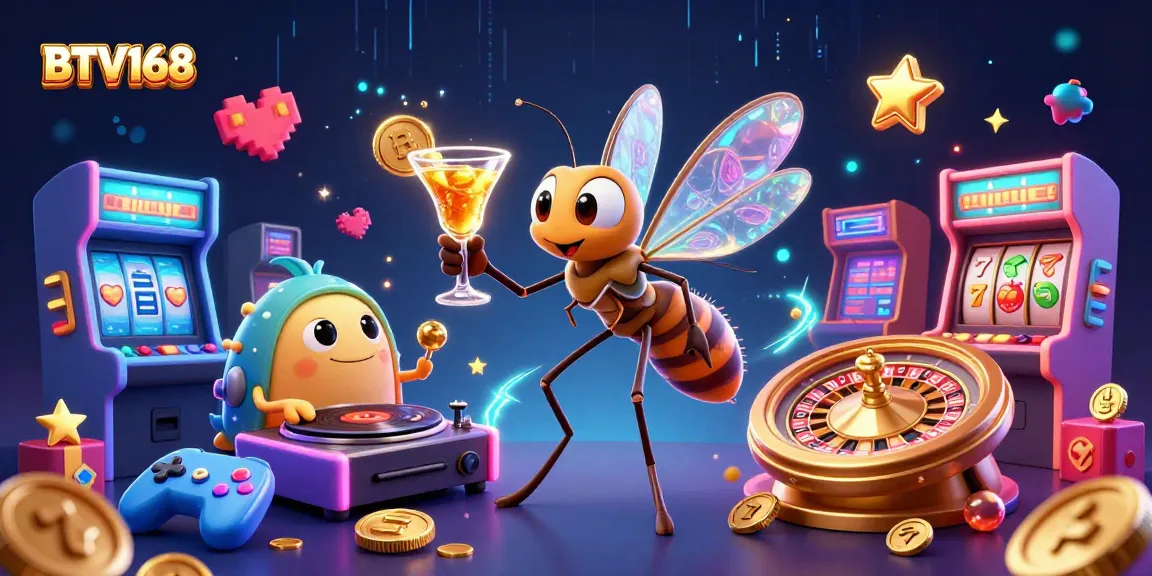 BTV168 brings thrilling casino entertainment with 3D characters like a frozen mosquito and trilobite DJ.