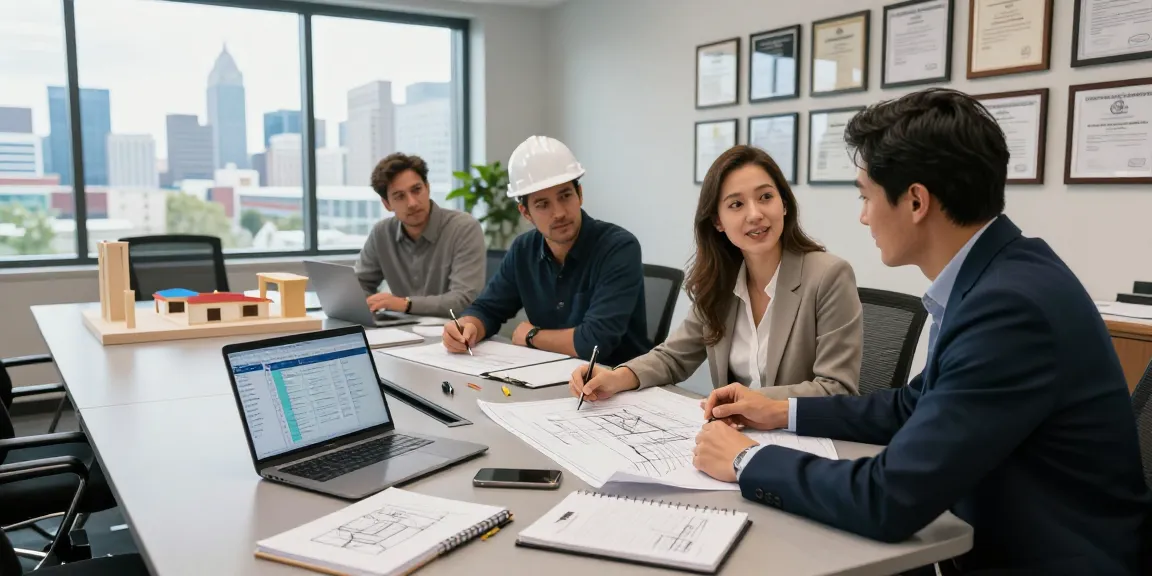 Expert review of engineering services Missouri in a modern office setting by a professional engineer