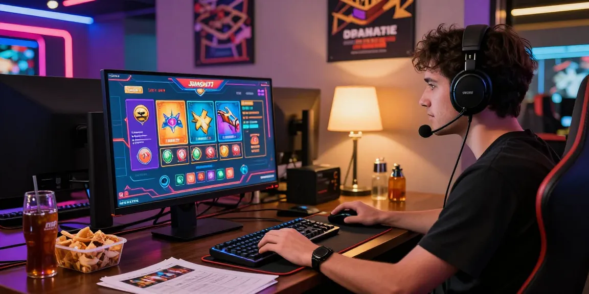 Pengalaman bermain JURAGAN77 di lingkungan kasino digital yang menarik dengan suasana penuh warna dan fokus pemain.