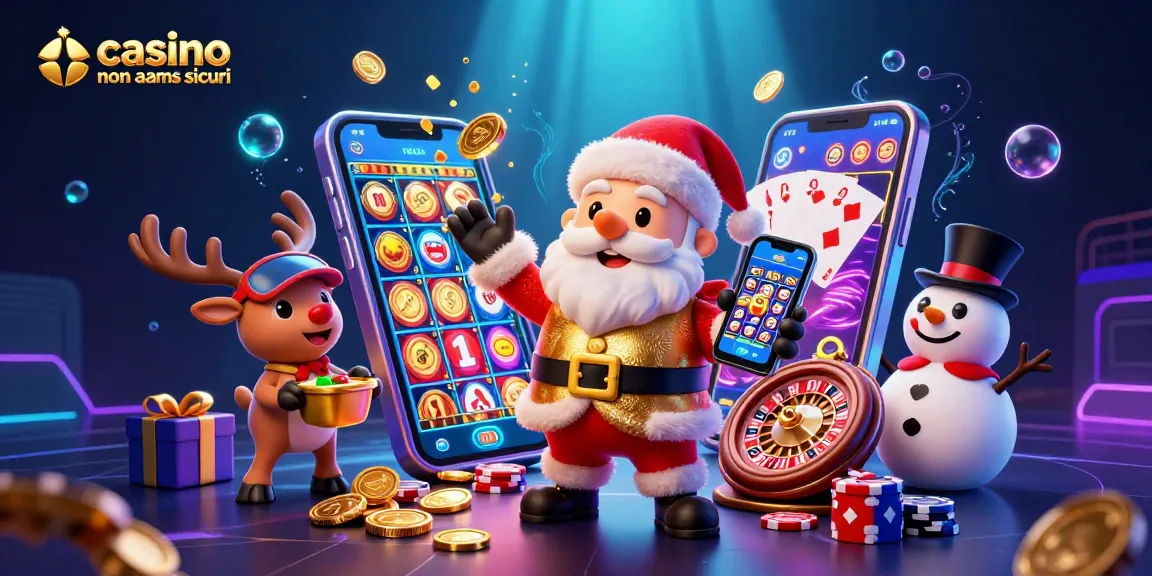 Scopri i casino non aams sicuri con bonus, in un'illustrazione vivace di giochi e premi avvincenti.