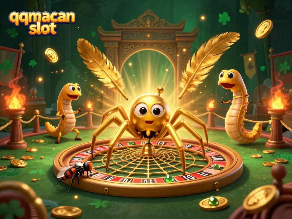 Experience thrilling gameplay with the qqmacan slot featuring a vibrant 3D scene filled with action.