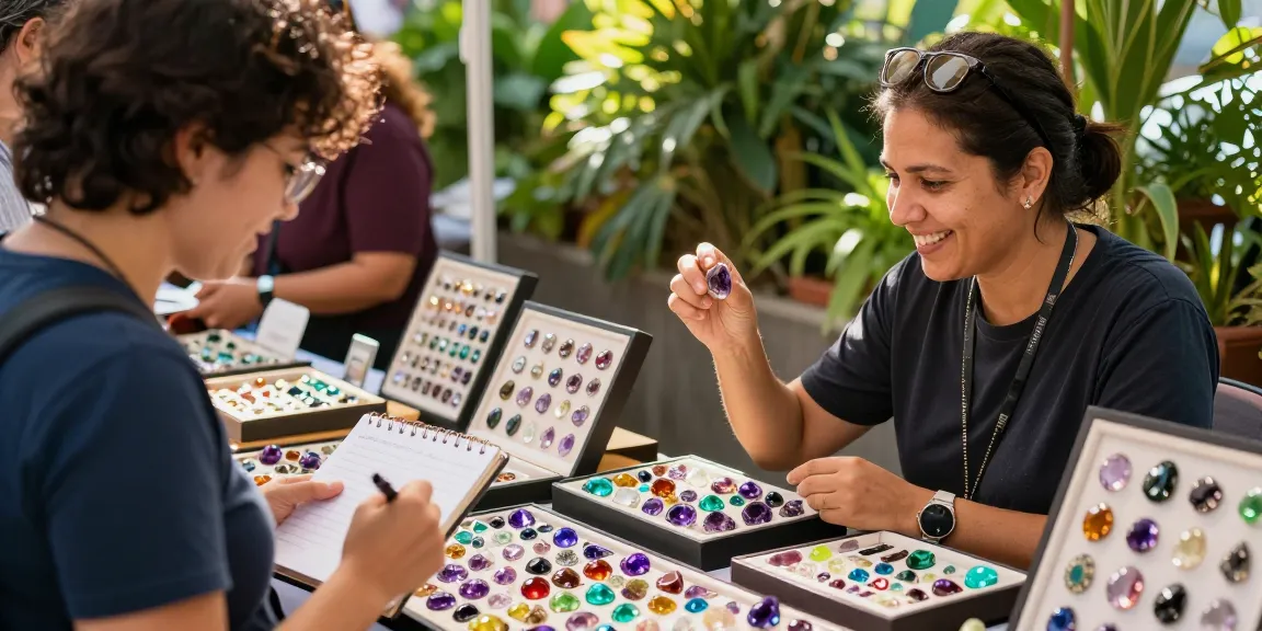 Explore the vibrant gemstone market at https://www.mygemspot.com with a variety of quality stones on display.