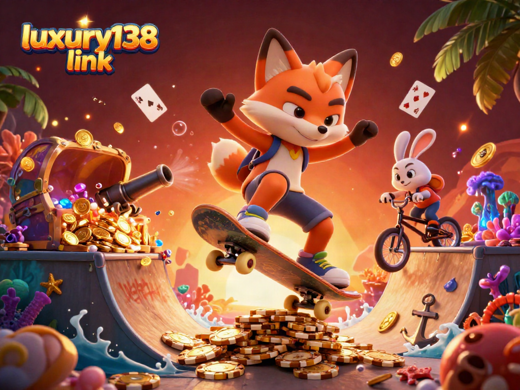 Menggali pengalaman baru di luxury138 link dengan karakter kartun yang menarik dan elemen kasino seru.