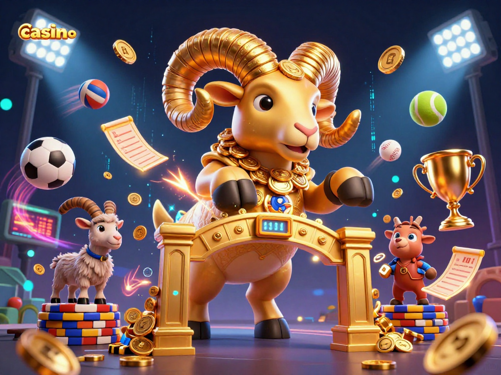 Experience the thrill of casino sports betting with dynamic visuals and engaging characters.