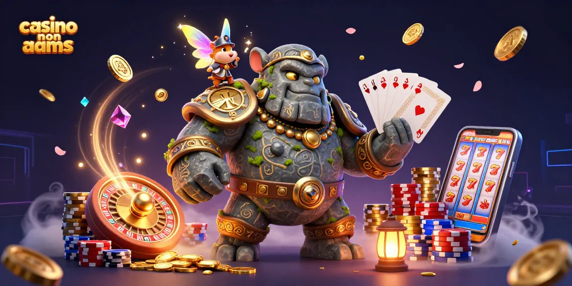 Esplora una vivace scena di casinò non AAMS con personaggi magici ed elementi emozionanti del casinò.