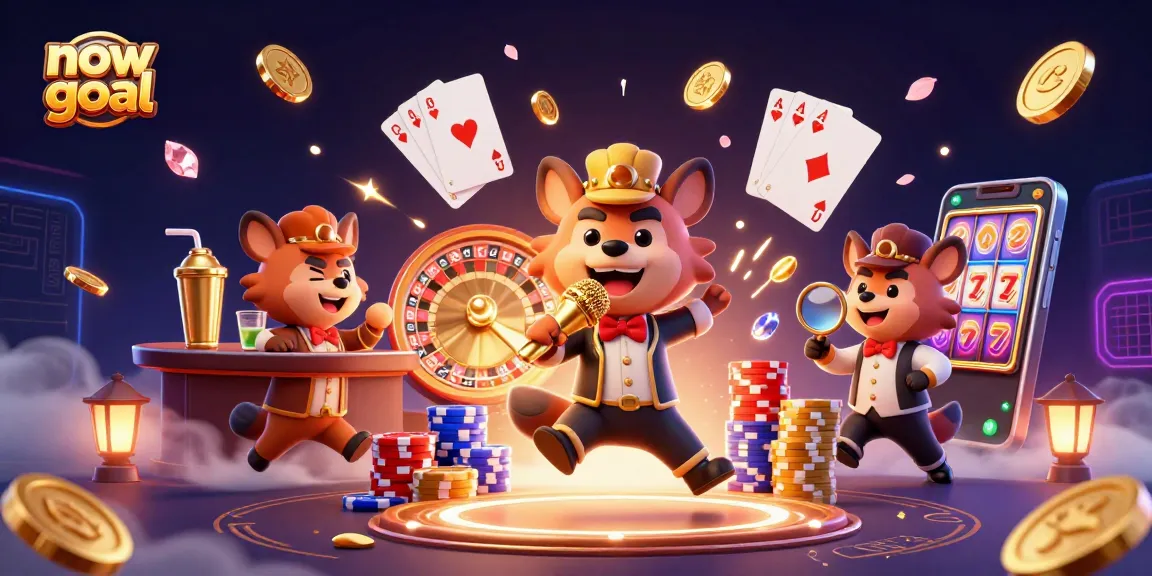 Experience the thrill of now goal with lively hyena characters in a dynamic casino scene.