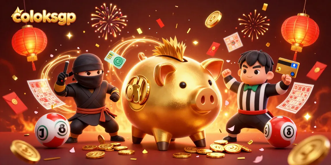 Engage in vibrant lottery fun with coloksgp's creative 3D characters enjoying fortune and excitement.