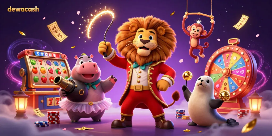 Dewacash sports betting scene featuring animated casino characters with vibrant game elements.