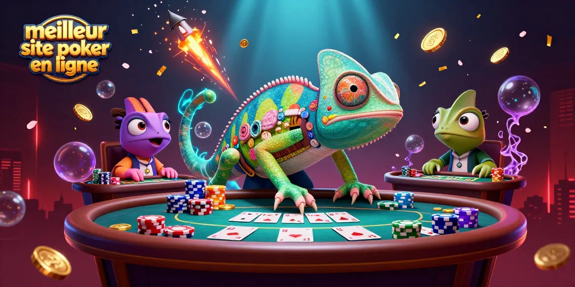 Gagnez avec le meilleur site de poker en ligne, découvrez une scène dynamique de poker avec un caméléon propriétaire de casino.