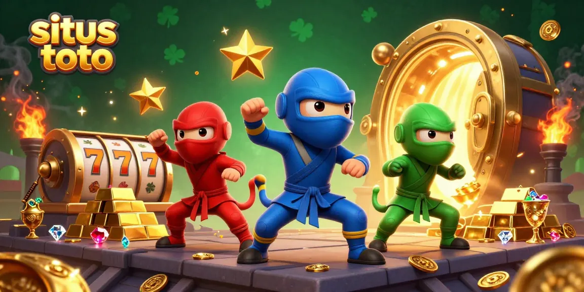 Engage with the situs toto gaming experience through vibrant illustrations showcasing seamless betting and thrilling jackpots.