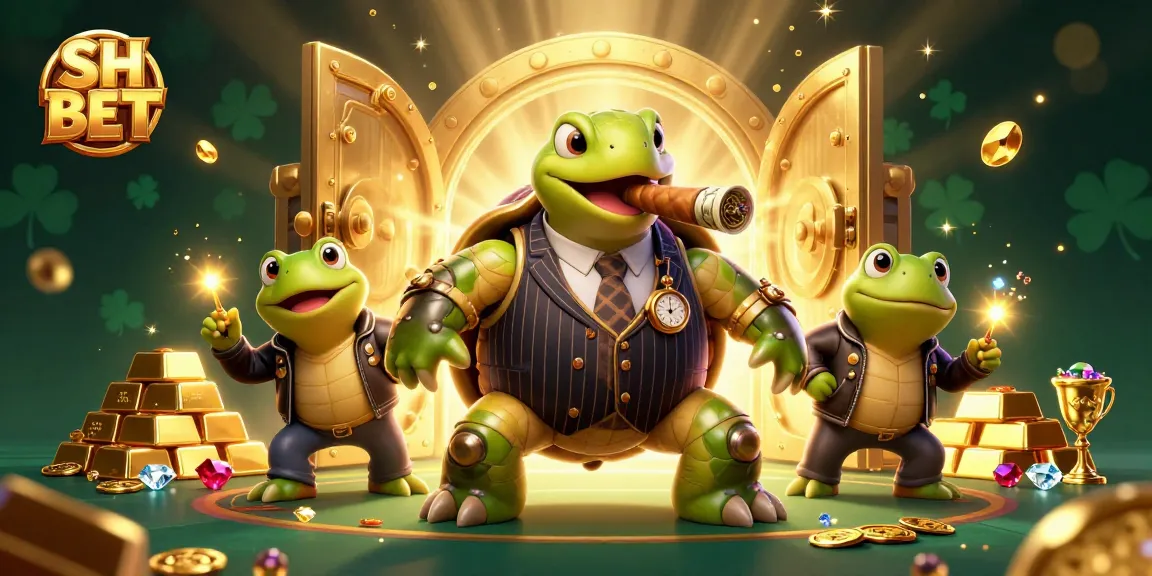 Experience high-stakes excitement with SH BET's vibrant 3D casino scene featuring unique characters.