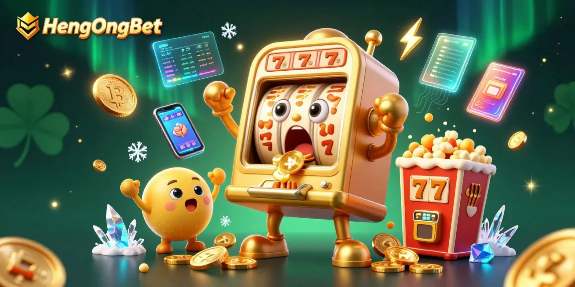 Spin and win with HengOngBet's thrilling slots experience, showcasing dazzling jackpots and vibrant characters.