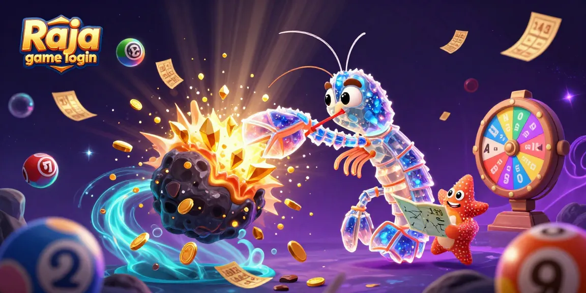 Engage with Raja game login and explore thrilling games in a dynamic, colorful scene of excitement.