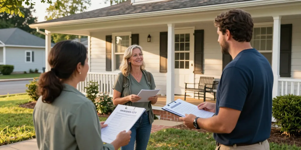 Sell My House Fast Johnson City - Trusted local home buyers evaluating properties together.