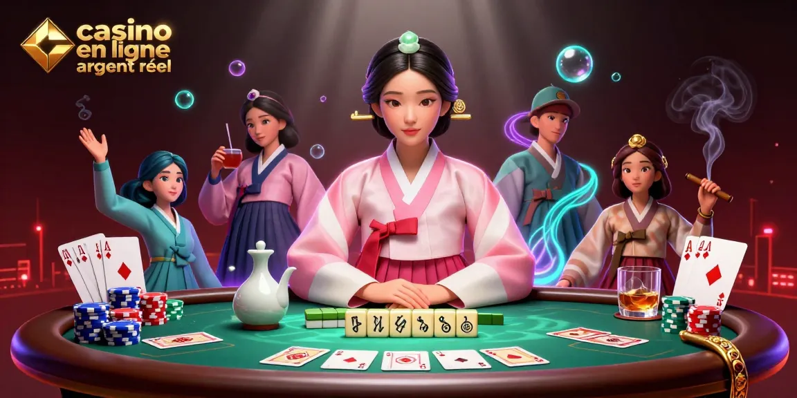 Vivez l'excitation au casino en ligne argent réel avec des scènes de poker vibrantes et une élégance traditionnelle sereine.